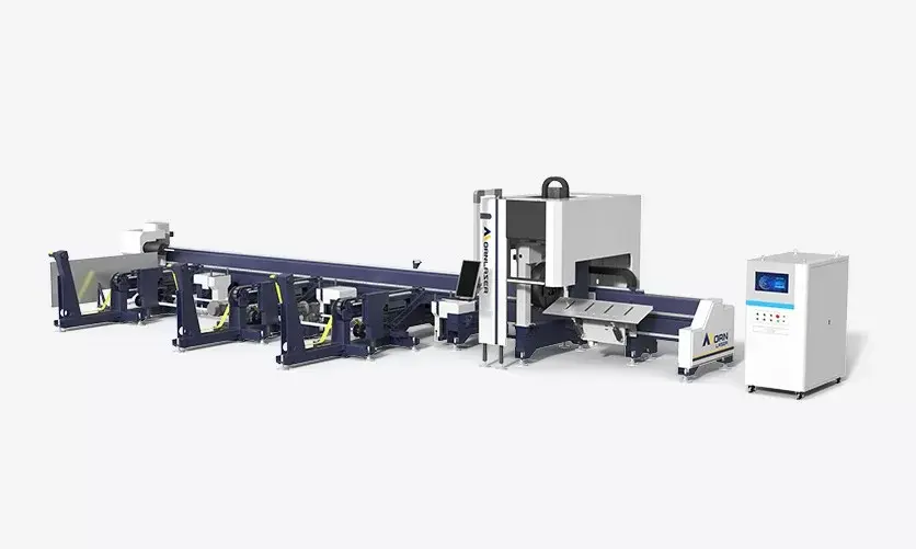 M&aacute;quina de corte a laser de tubo de dois mandris