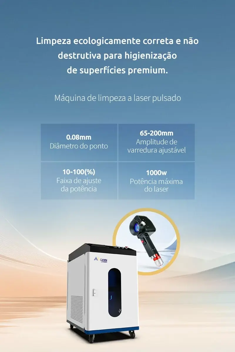 Máquina de limpeza a laser pulsado