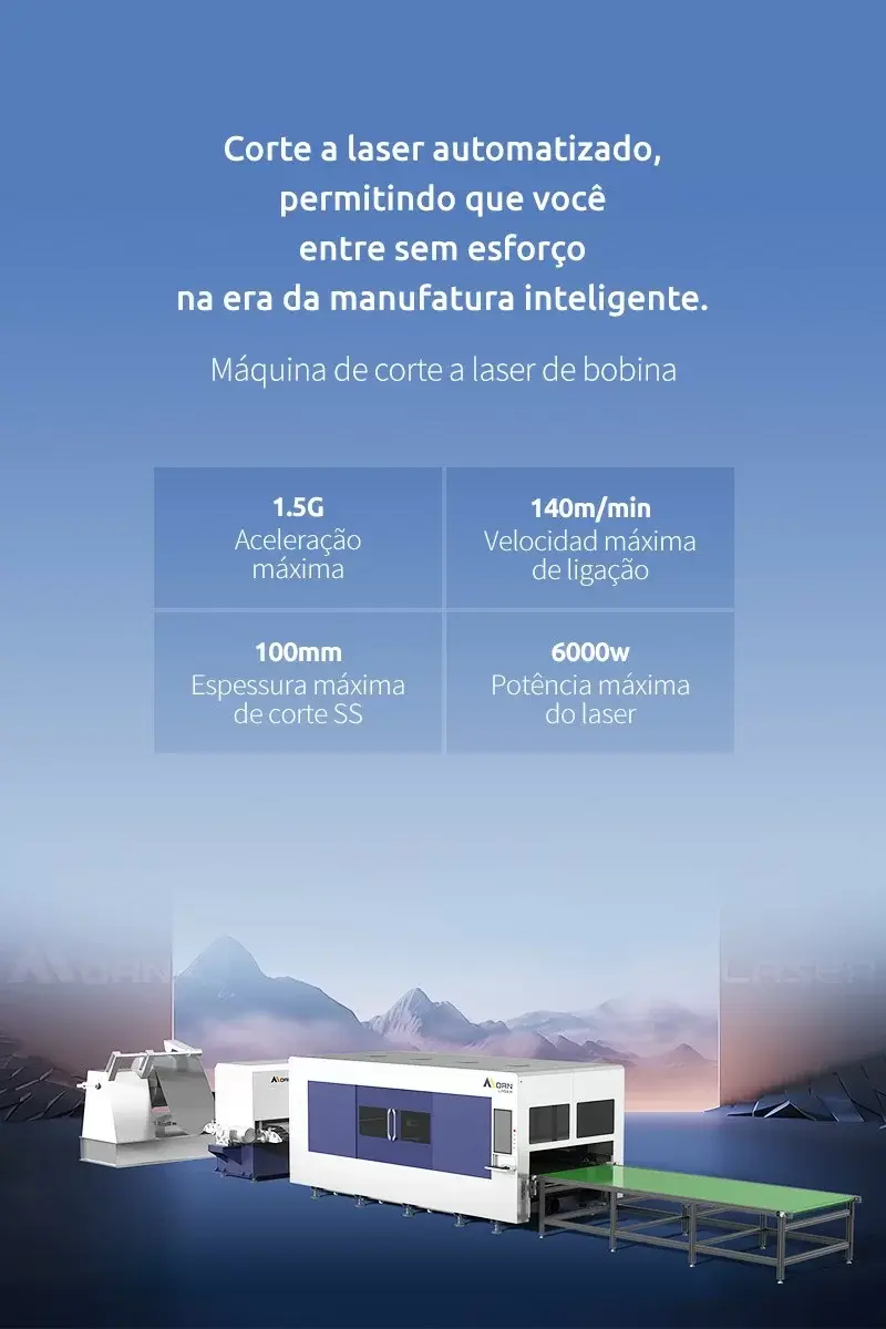 Máquina de corte a laser de bobina