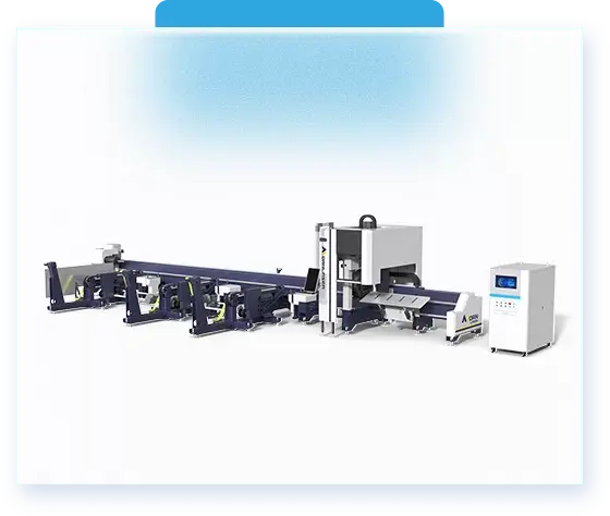 M&aacute;quina de corte a laser de tubo de dois mandris