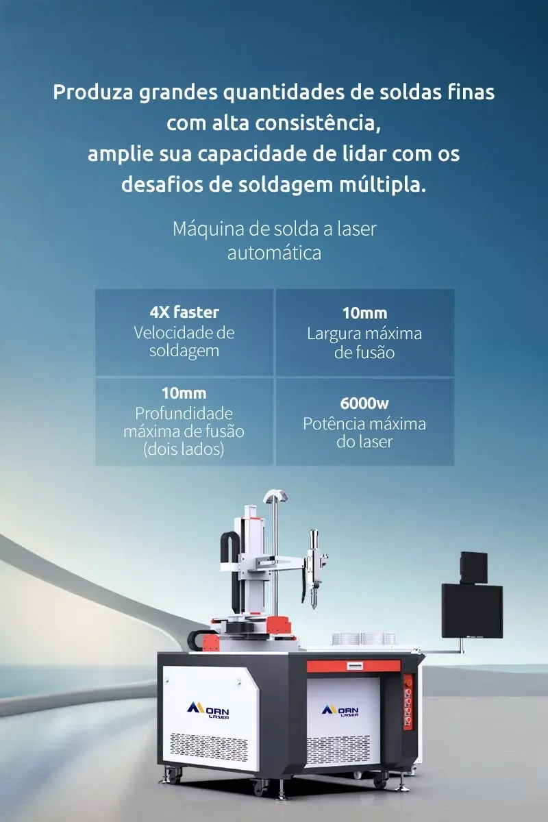 Máquina de solda a laser automática