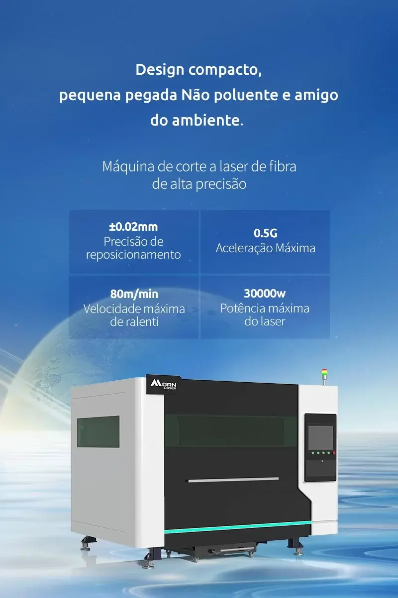Máquina de corte a laser de fibra de alta precisão